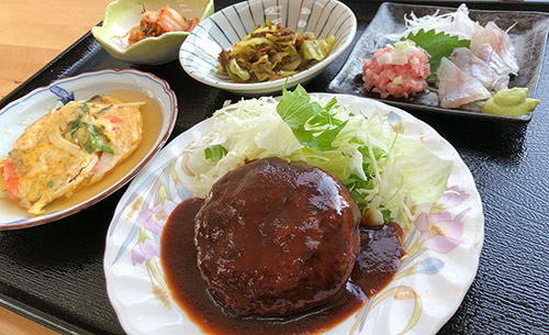 富山市 ビジネス旅館日章 食事